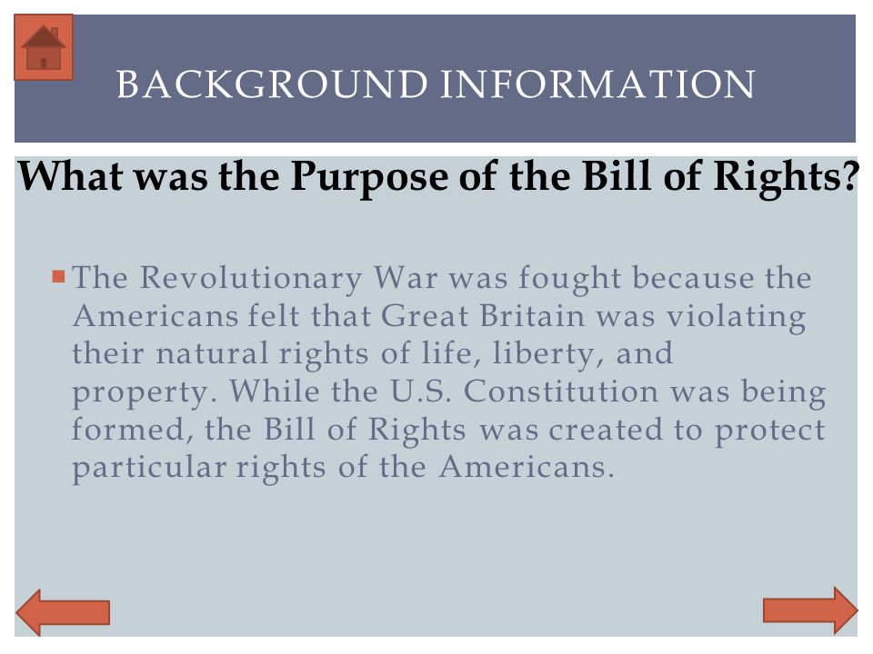 The concepts of being an american in the bill of rights